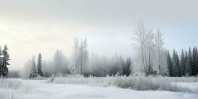 freddo inverni paesaggio, generativo ai foto
