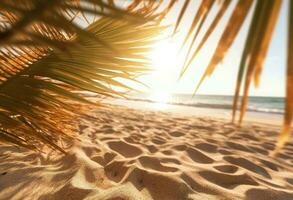 tramonto sulla spiaggia foto