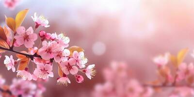 primavera ciliegia fiorire - generativo ai foto
