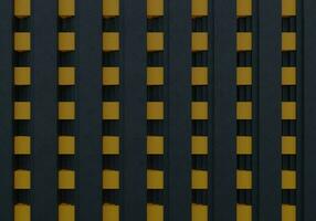 blu verticale geometrico modello architettonico con giallo orizzontale linea sfondo sfondo con calcestruzzo struttura foto