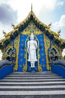 rong sua dieci tempio o blu tempio nel chiang rai Provincia, Tailandia foto