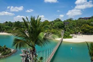 la spiaggia di sentosa a singapore foto