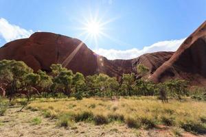 uluru territorio del nord australia foto