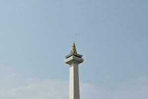 Giacarta, indonesia-18 giugno 2023 monumento nasionale monas jakarta città icona foto