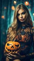 illustrazione di un' Halloween moda, ai generato foto