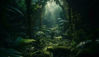 in profondità subacqueo mistero tropicale foresta pluviale spaventoso bellezza generato di ai foto