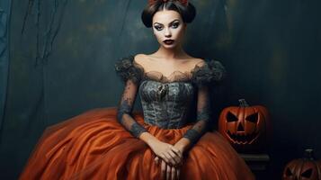 illustrazione di un' Halloween moda, ai generato foto