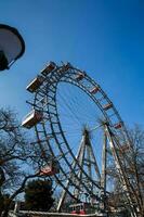 wurstel riesenrad costruito nel 1897 e collocato nel il wurstelprater divertimento parco nel vienna foto