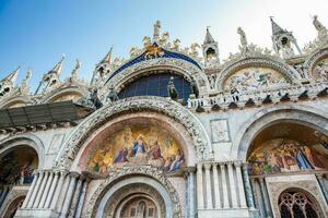 dettagli di il santo marchio basilica costruito nel 1092 nel Venezia foto