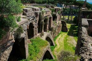 rovine di il palazzo di Settimio severo o domus severiana su il palatina collina foto