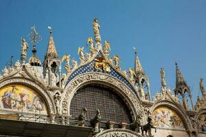 dettagli di il santo marchio basilica costruito nel 1092 nel Venezia foto