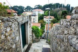 il bellissimo vicoli di dubrovnik città foto