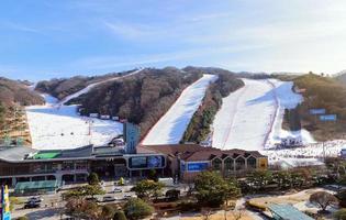 gangwon-do, corea, 4 gennaio 2016 - daemyung vivaldi park foto