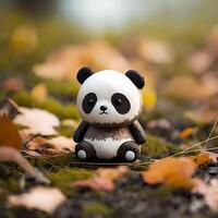 cartone animato panda illustrazione ai generativo foto