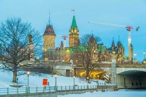 centro Ottawa città orizzonte, paesaggio urbano di Canada foto