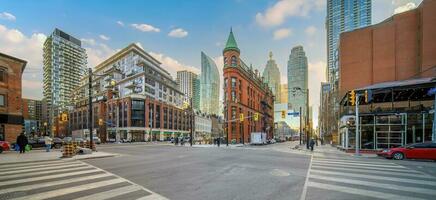 centro toronto città orizzonte, paesaggio urbano di Canada foto