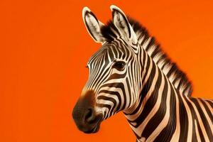 zebra animale ritratto. creare ai foto