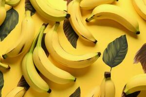 giallo fresco Banana modello. creare ai foto