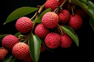 litchi ramo modello. creare ai foto