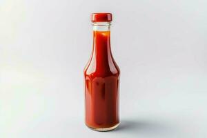 bicchiere bottiglia ketchup studio. creare ai foto