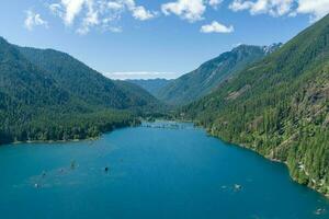 lago Cushman e il olimpico montagne di Washington stato foto