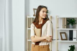 diario ragazza Università alunno attività commerciale Nota pianificazione interno taccuino bella foto