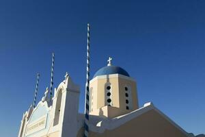 santo dimitrios Oia santo ortodosso Chiesa su santorini isola, Grecia foto