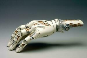 artificiale umano robotica braccio. generativo ai foto