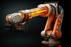 robotica braccio moderno industriale tecnologia. generativo ai foto