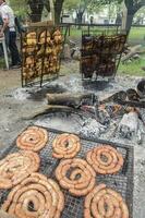 barbecue, salsiccia e mucca costole, tradizionale argentino cucina foto