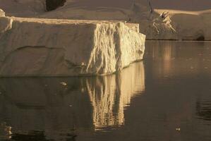 lemaire stretto costiero paesaggio, montagne e iceberg, antartico penisola, antartico. foto