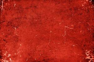 rosso sanguinoso grunge sporco vecchio con graffiare votazione struttura per sfondo. foto