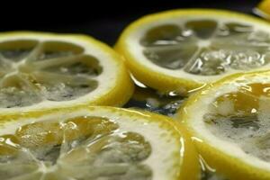 Limone fette acqua. creare ai foto