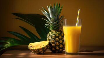 ananas succo ai generato foto