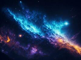 nebulosa galassia sfondo. cosmo nuvole e bellissimo universo notte stelle. generativo ai foto