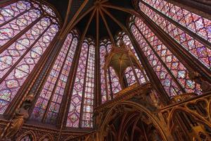 parigi, francia, 2021 - interno di sainte-chapelle foto