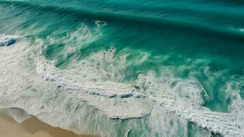 tesse su il spiaggia creato utilizzando generativo ai foto