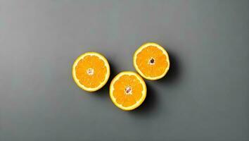 avvicinamento foto di fetta arancia