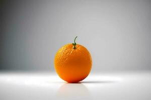 arancio isolato su uno sfondo bianco. foto