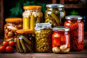 in scatola verdure nel il cucina tavolo cibo fotografia ai generato foto