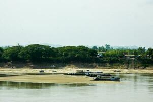 mekongr fiume Visualizza di chiang khan foto