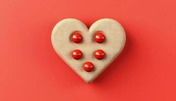 cuore forma illustrazione per San Valentino giorno foto