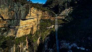 aereo foto di govetts salto blu montagne NSW Australia