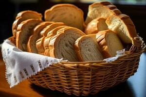 fresco al forno pane cesti foto