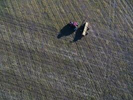 coltivato terra, aereo Visualizza, la pampa, argentina foto