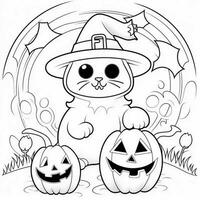 pagine da colorare di halloween foto