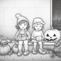 pagine da colorare di halloween foto