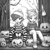 pagine da colorare di halloween foto