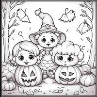 pagine da colorare di halloween foto