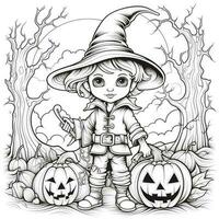 pagine da colorare di halloween foto